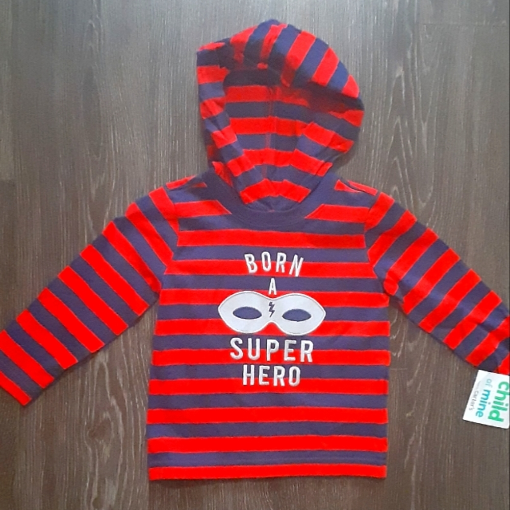 Toddler Boys Hooded Shirt